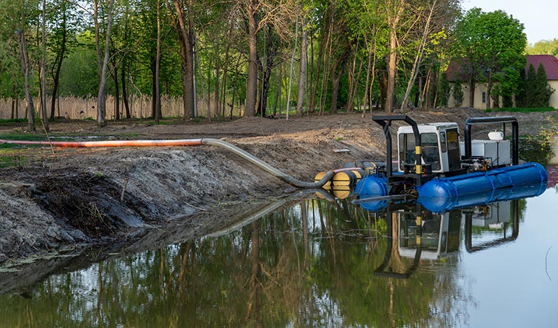 dredging a lake